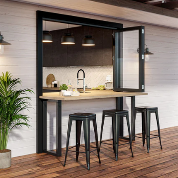 Emma Metal Barstool – Black