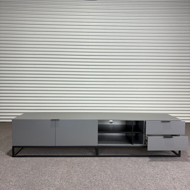 Close-up of Zen unit with both drawers open, showing internal storage